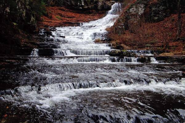 Rensselaerville falls is a spectacular place