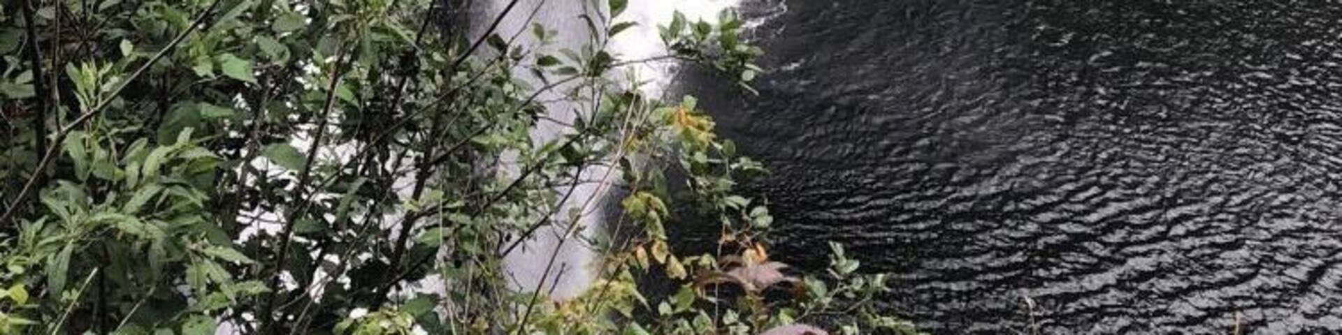 Beautiful waterfall on the Salmon River. Short hike from parking area