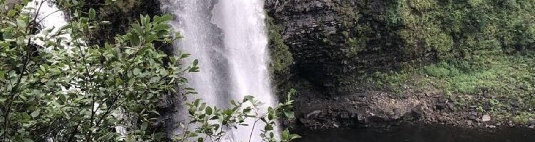 Beautiful waterfall on the Salmon River. Short hike from parking area
