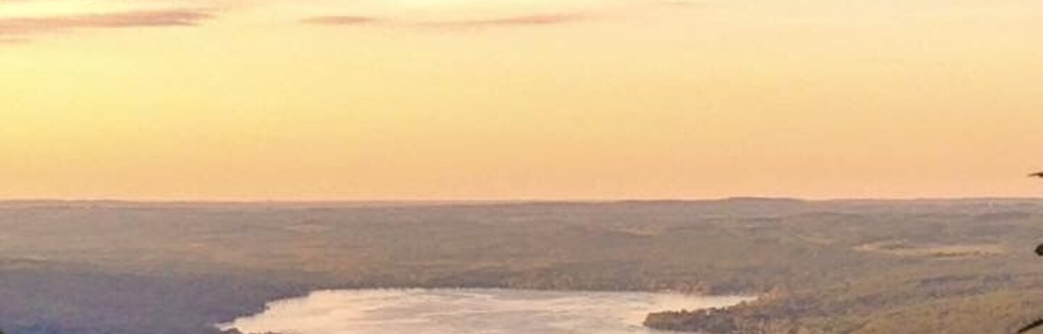 Honeoye Lake at sunset, great hike.