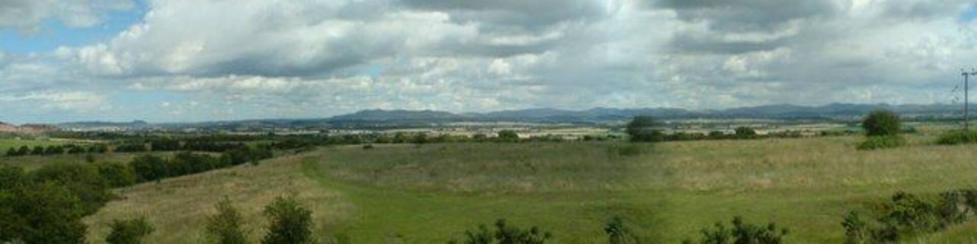Broxburn and the Pentland Hills