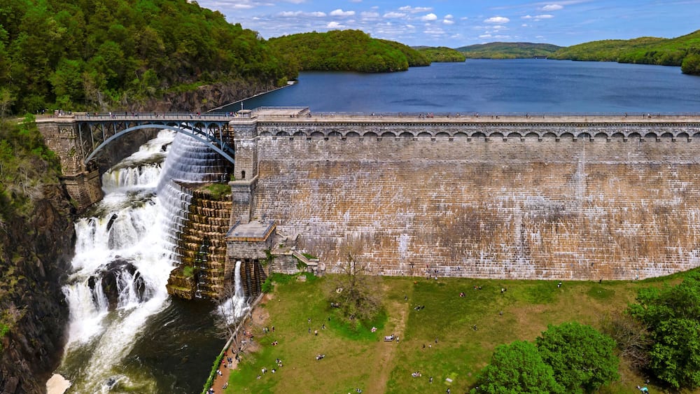 The Croton Gorge Water Falls in Westchester County, New York