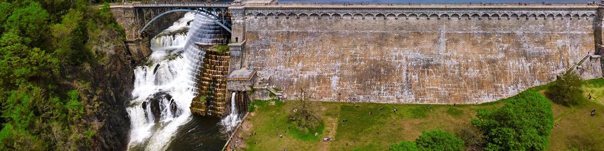 The Croton Gorge Water Falls in Westchester County, New York