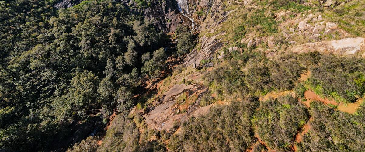 Lesmurdie waterfall in Perth hills Western Australia