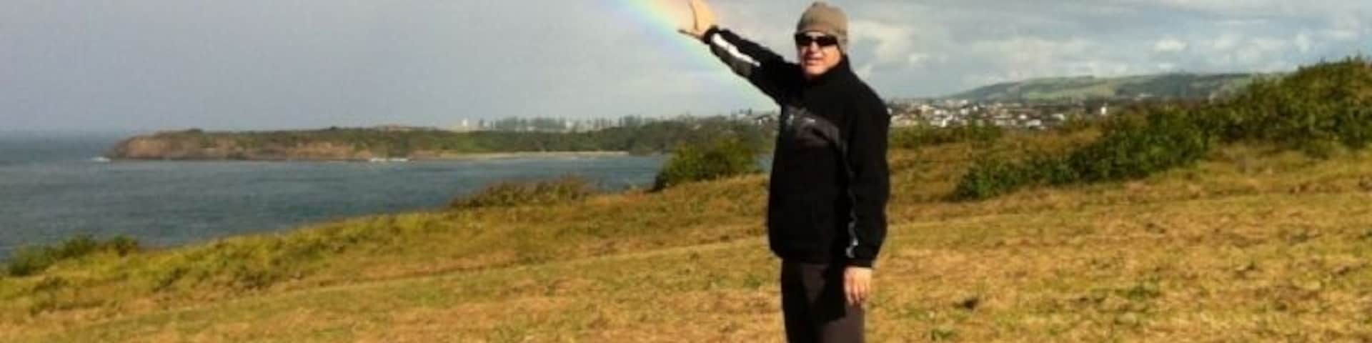 End of the rainbow appears to be sprouting from our home in the distance!!
One can only hope !! ;))))