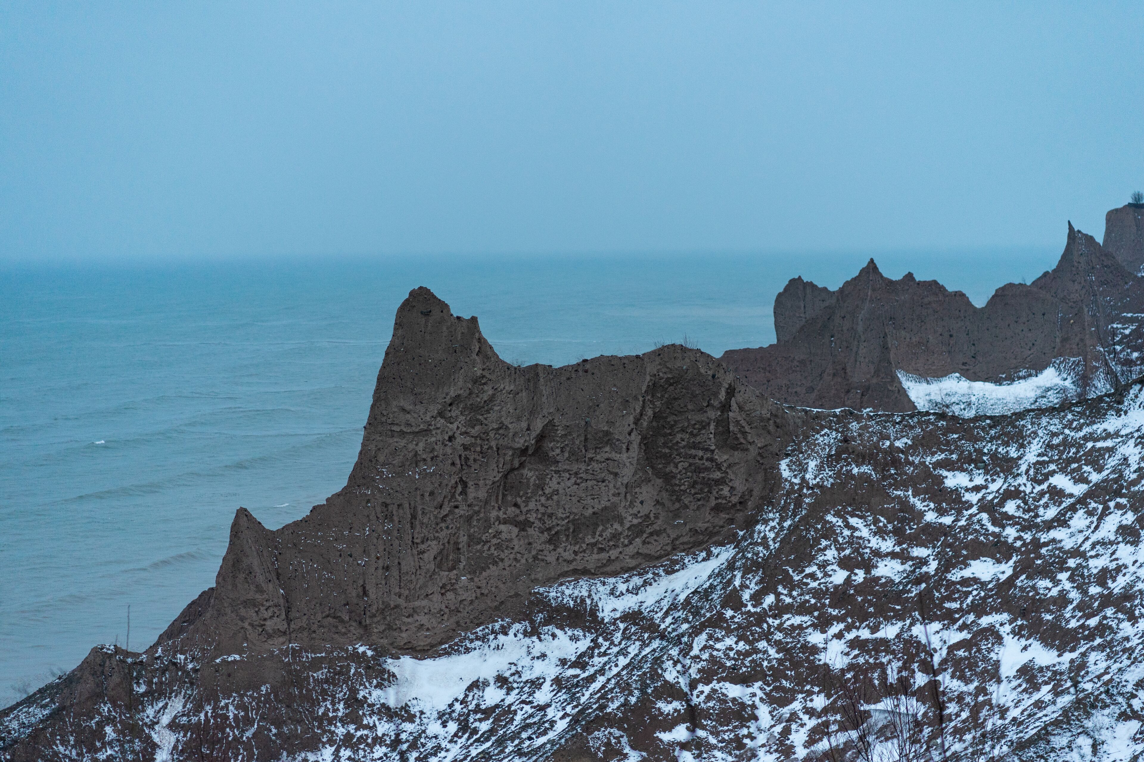 Beautiful landscapes in Chimney Bluffs State Park in Wolcott New York