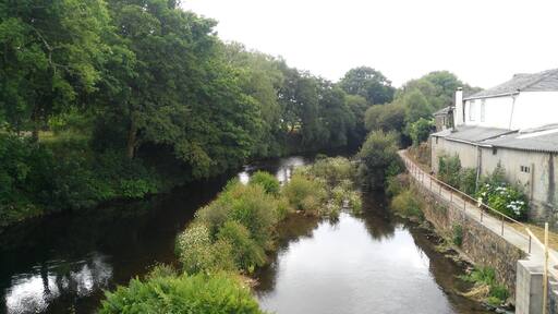 Eume river from Ponte Vella bridge in en:As Pontes de García Rodríguez