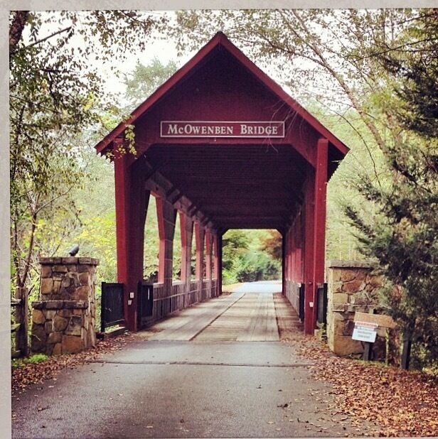 Driving past this bridge one day on the way to Lake Lure, North Carolina. Stopped in the entrance for this shot in the beginning of Autumn #StunningStructures