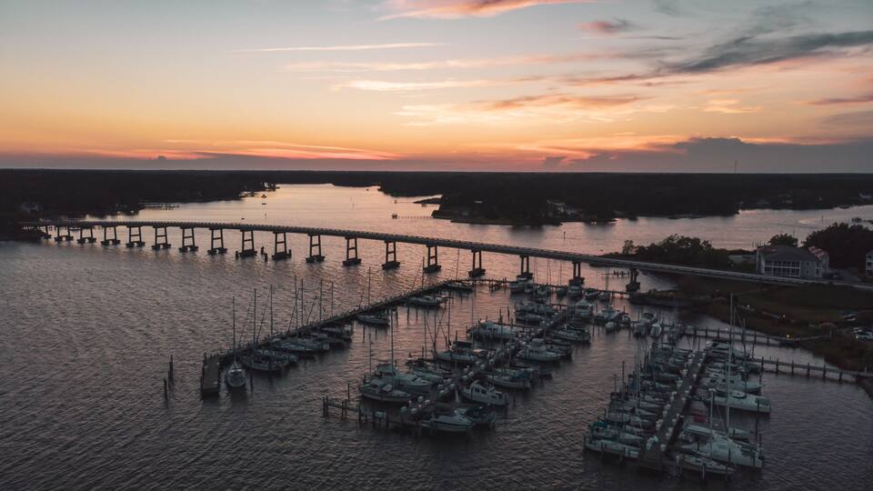 Sunset in Oriental, North Carolina