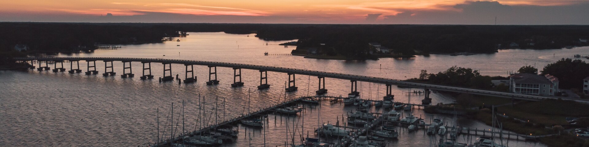 Sunset in Oriental, North Carolina