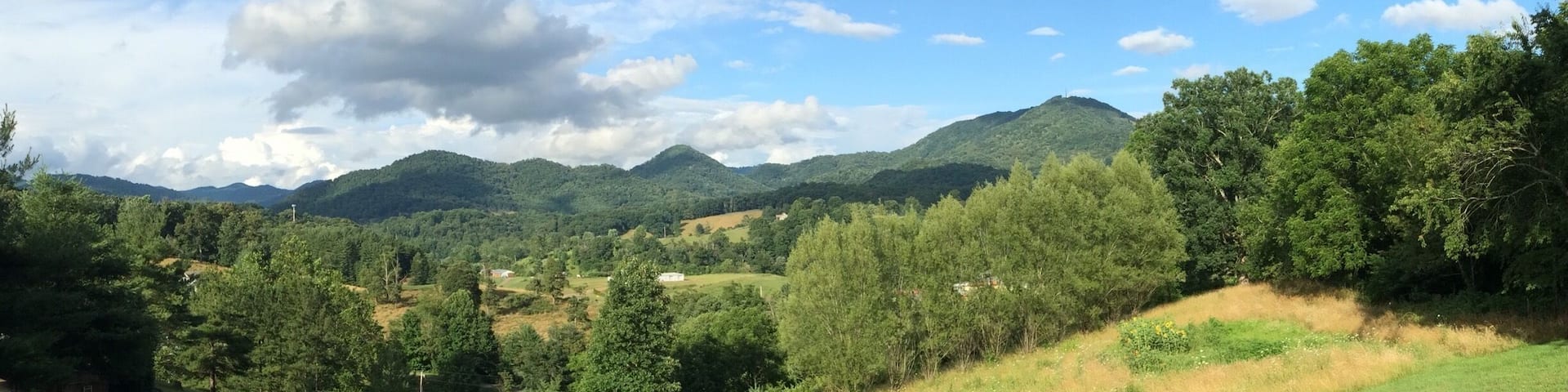 View from a friend's front porch, July 4, 2015 following a morning of rain. It turned out to be a lovely day! If you ever get a chance to visit western NC, I hope you have a day as beautiful as this.