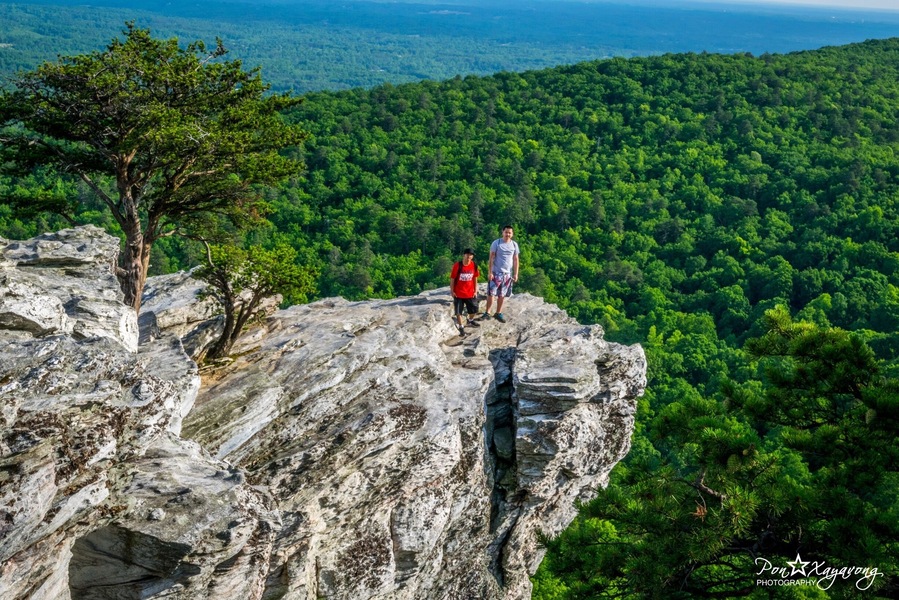 Hanging Rock has trails to waterfalls and rock outcrops overlooking mountains and the piedmont. There are 18 miles of hiking trails and access to horse trails. Swimming and boating is available on the lake in season. Fishing is available year round on the lake and Dan River. Access to Dan River for boating and tubing is nearby. Other outdoor recreation opportuities surround the park in Stokes County. Old Salem, Pilot Mountain State Park, and the Blue Ridge Parkway are less than an hour's drive.