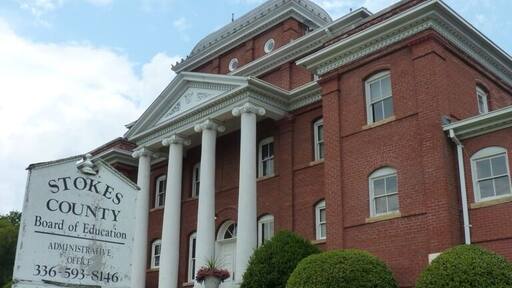 Grand building at a tiny village