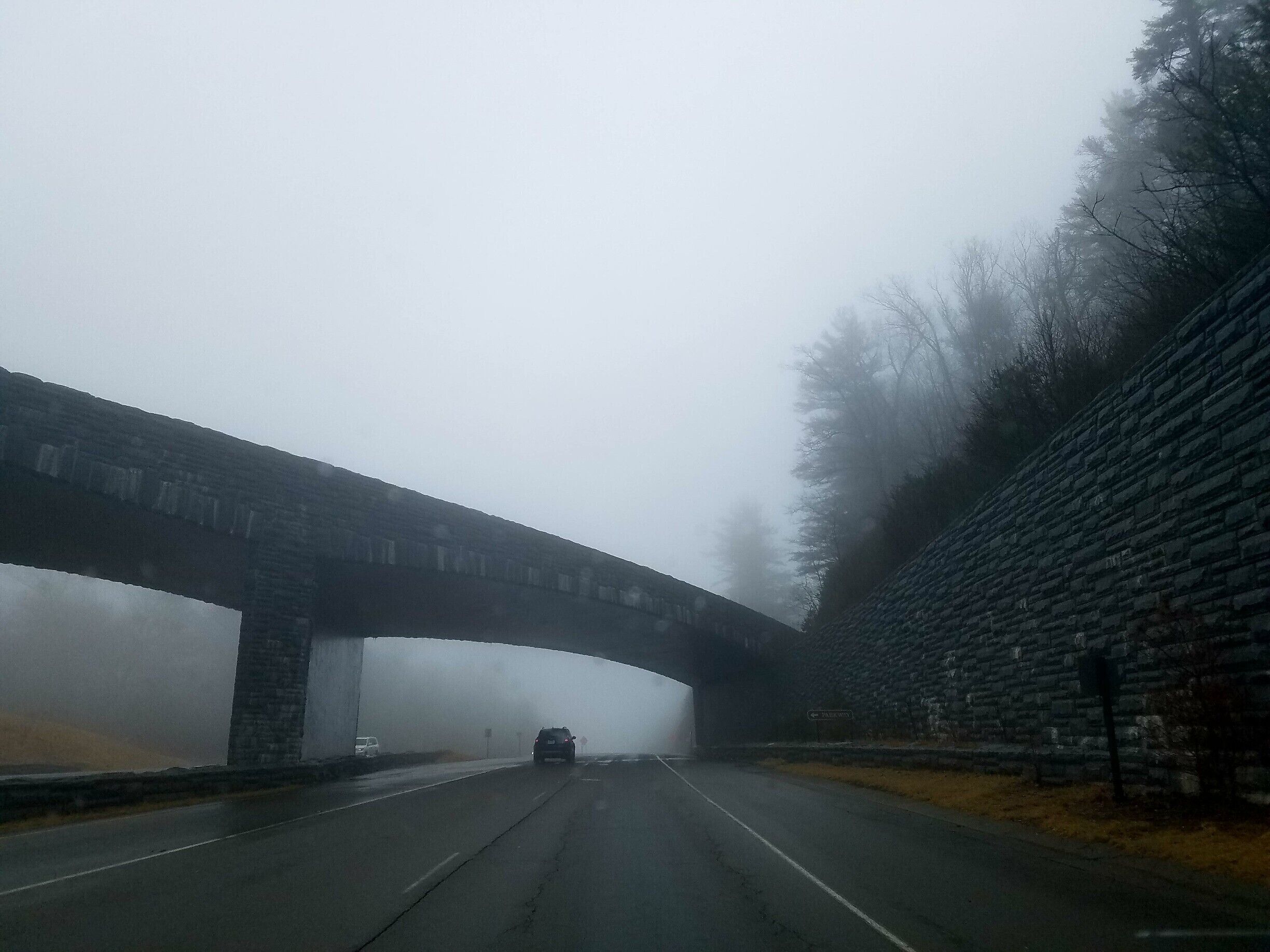 I took this picture while on my way back to school from home. For me, it represents the danger of the mountains because I could barely even see the road through the copious amounts of fog. Yet, for others there could be a far greater significance to this area. The bridge pictured is actually part of the Blue Ridge Parkway which crosses large expanses of Appalachia. That being said, it is a connecting force between many hard to reach places as quite literally this road was carved through mountains to reach its destination. Not only that, but this bridge almost acts as a entrance to the community beyond, because once I see it on any drive, I can comprehend how close I am to my final destination of Appalachian State. #appalachianechos