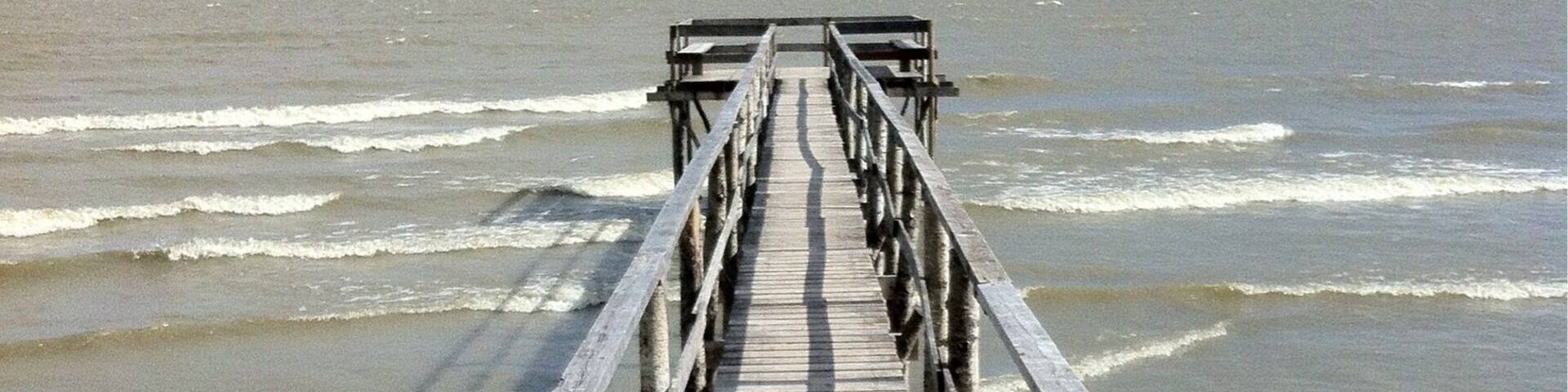 Piers at Lake Winnipeg Beaches.