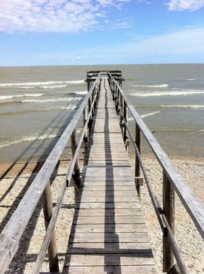 Piers at Lake Winnipeg Beaches.
