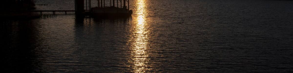 Sunset over Lake Gaston