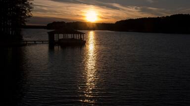Sunset over Lake Gaston