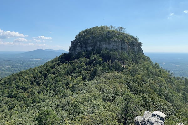 Pilot Mountain overlook with 360 views. #adventure