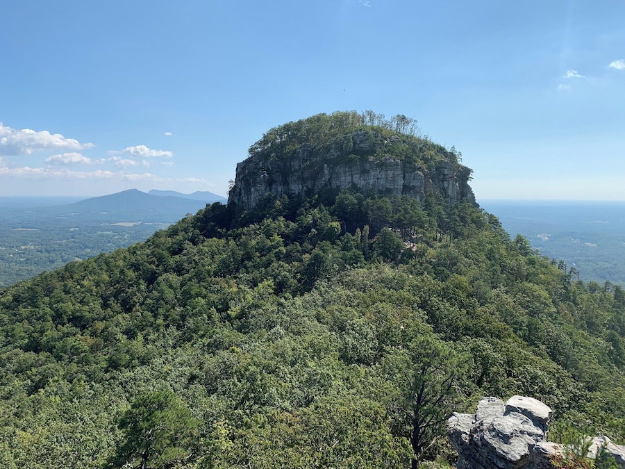 Pilot Mountain overlook with 360 views. #adventure