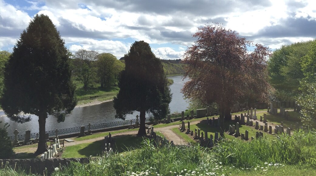 The view of the river Dee from the Royal Deeside Railway Line near Peterculter. A great spot for a cycle on the path along the old railway line from Aberdeen to Banchory. #scotland #aberdeen #dee