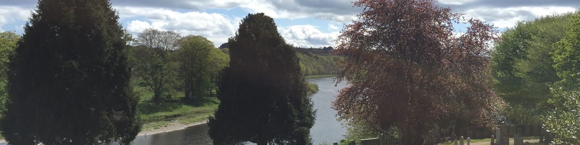 The view of the river Dee from the Royal Deeside Railway Line near Peterculter. A great spot for a cycle on the path along the old railway line from Aberdeen to Banchory. #scotland #aberdeen #dee