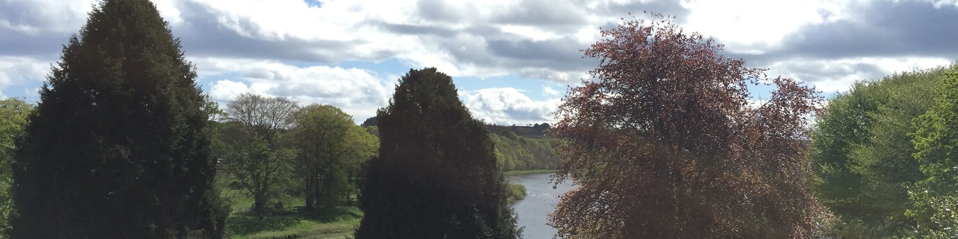 The view of the river Dee from the Royal Deeside Railway Line near Peterculter. A great spot for a cycle on the path along the old railway line from Aberdeen to Banchory. #scotland #aberdeen #dee