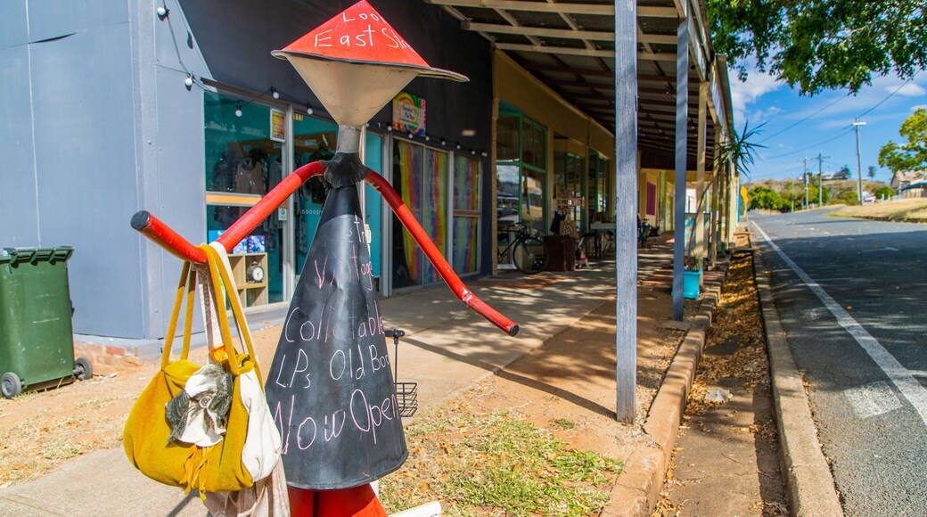 Mount Morgan featuring a small town or village and outdoor art