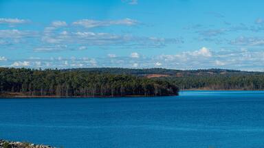 The North Dandalup Dam is part of Perth's Integrated Water Supply Scheme operated by. Water Corporation. It is one of 15 dams built since the 1920s.
