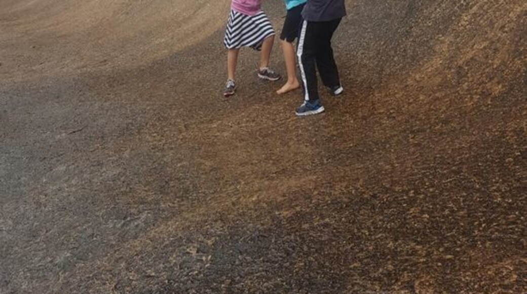 Wave Rock is 340km east of Perth.The rock is 15 metres high and there is easy trekking around and on top of the rock.