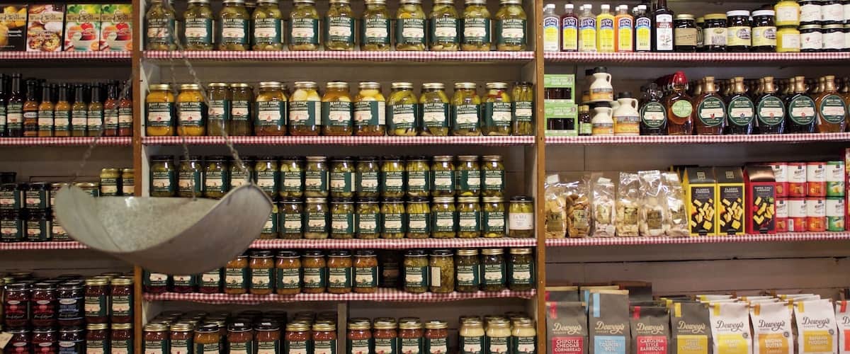 This picture was taken in the Original Mast General Store in Valle Crucis. This is probably my favorite photo for this project because I had never been to this store before. I have only been to the new Mast General Store on King Street., but you could feel the history and authenticity in the original store. I was immediately drawn to this wall as I walked through the store because I love how all of the jars are perfectly aligned, and I like the old scale that is hanging from the ceiling. As I walked through and explored the store I tried to imagine how what opening day was like for the store and for the people of Appalachia. I wonder if the owner knew that this 1883 store would be such a historic figure for the people of Boone and such a tourist attraction. #appalachianechoes