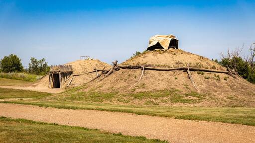 Slant Indian village in Fort Abraham Lincoln State Park