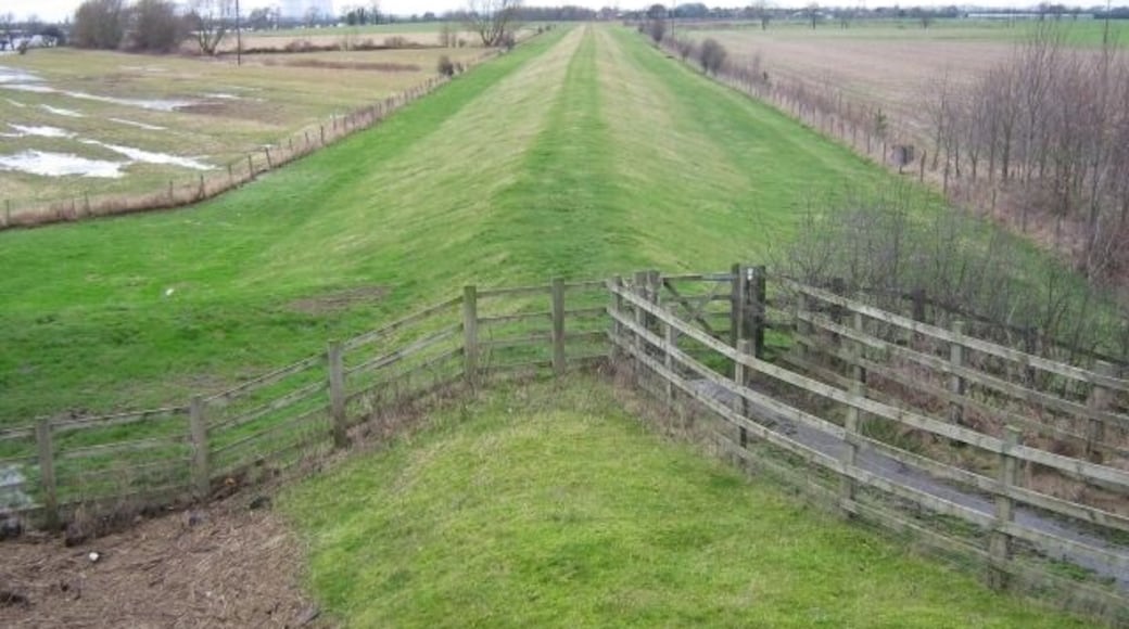 Dyke view Running away from Carlton New bridge towards Coates Farm.