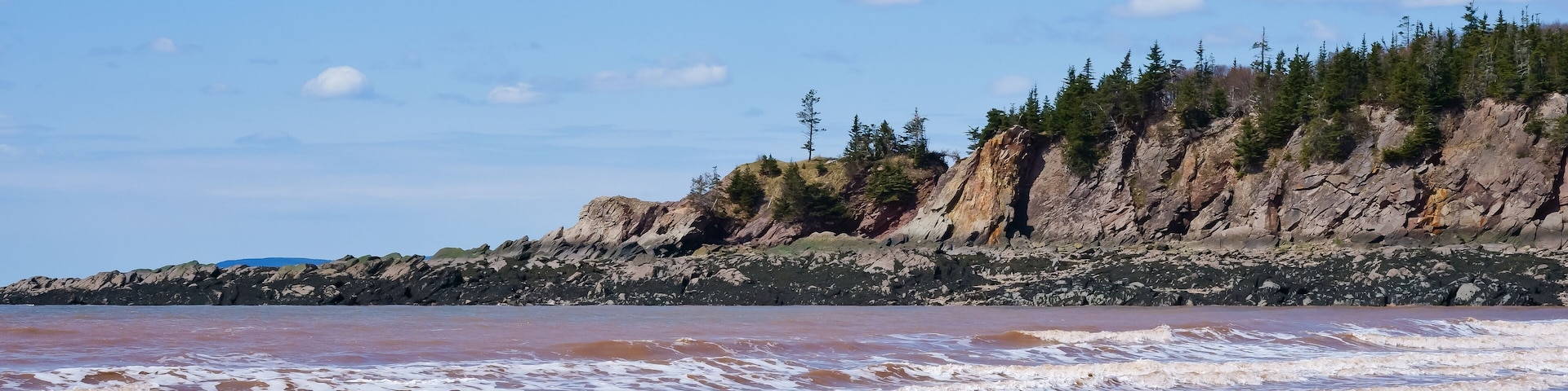 Pebble beach at Cape Enrage NB Canada