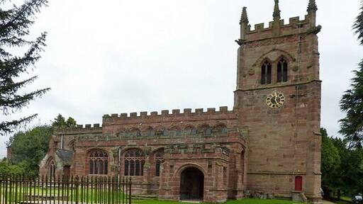 Photograph of the Church of St Bertoline, Barthomley, Cheshire