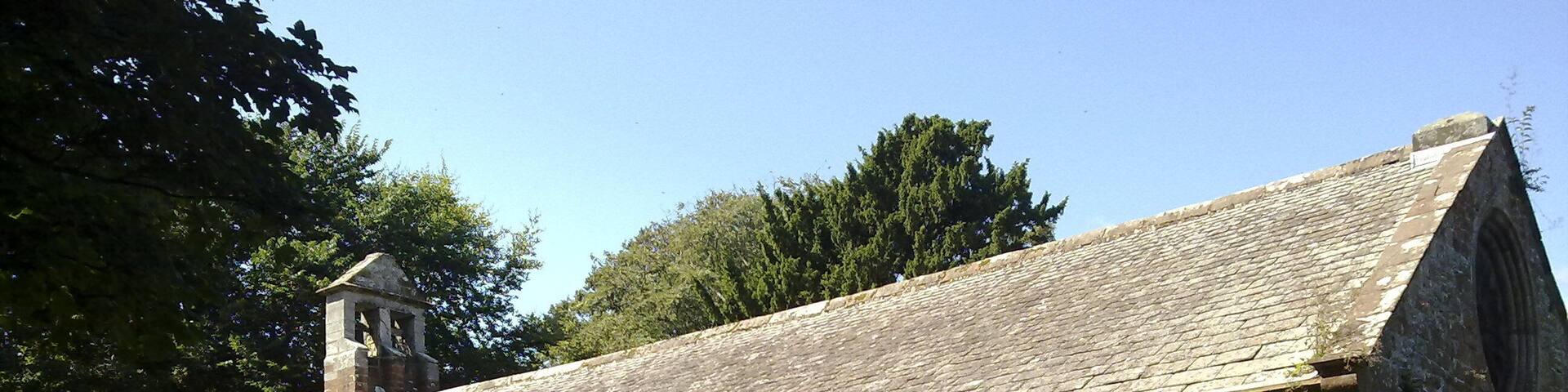 St Wilfrid's chapel, Brougham, Cumbria (formerly Westmorland), seen from the southeast