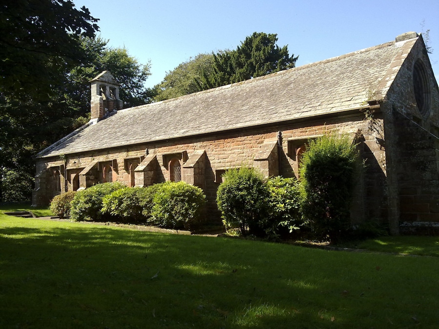 St Wilfrid's chapel, Brougham, Cumbria (formerly Westmorland), seen from the southeast