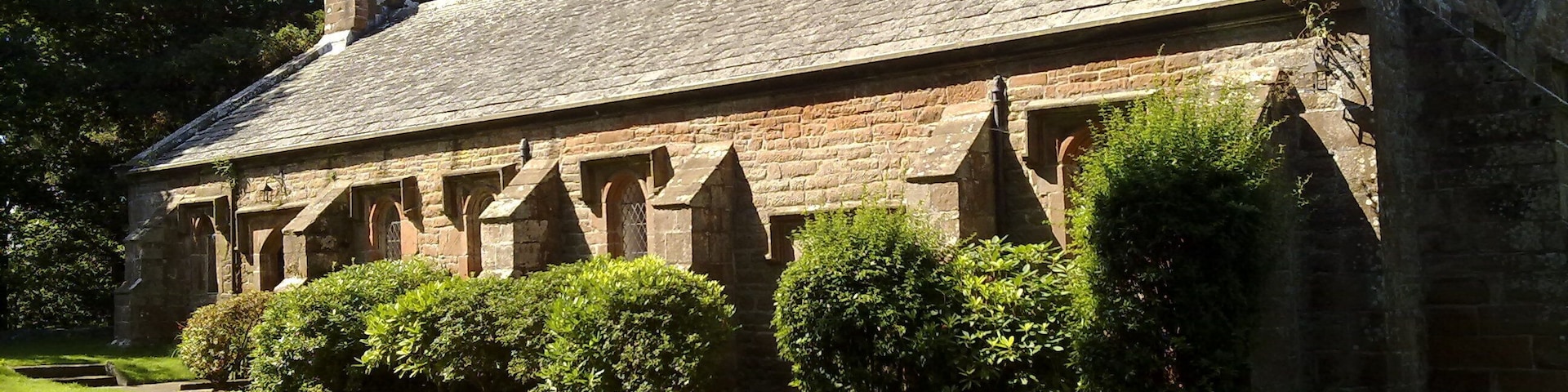 St Wilfrid's chapel, Brougham, Cumbria (formerly Westmorland), seen from the southeast