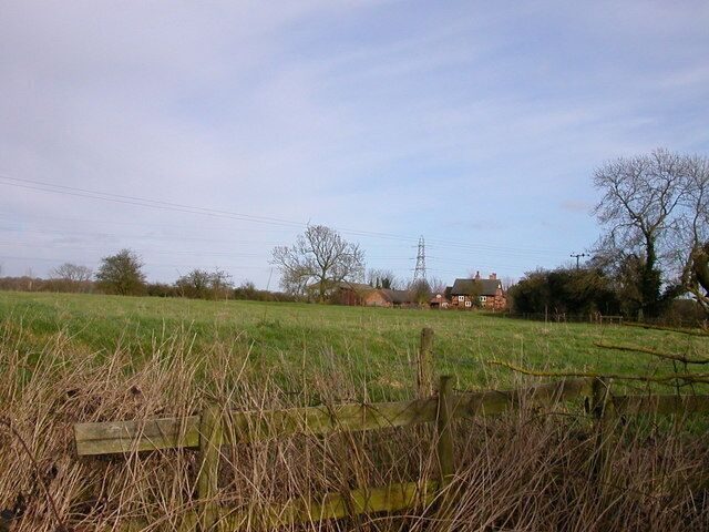 Little Walton. Farm seen from footpath to Newnham fields