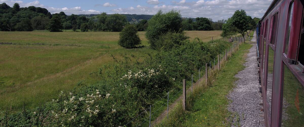 Onboard a Peak Rail train, hauled by class 31 diesel loco 31270, headed north through Hackney.
