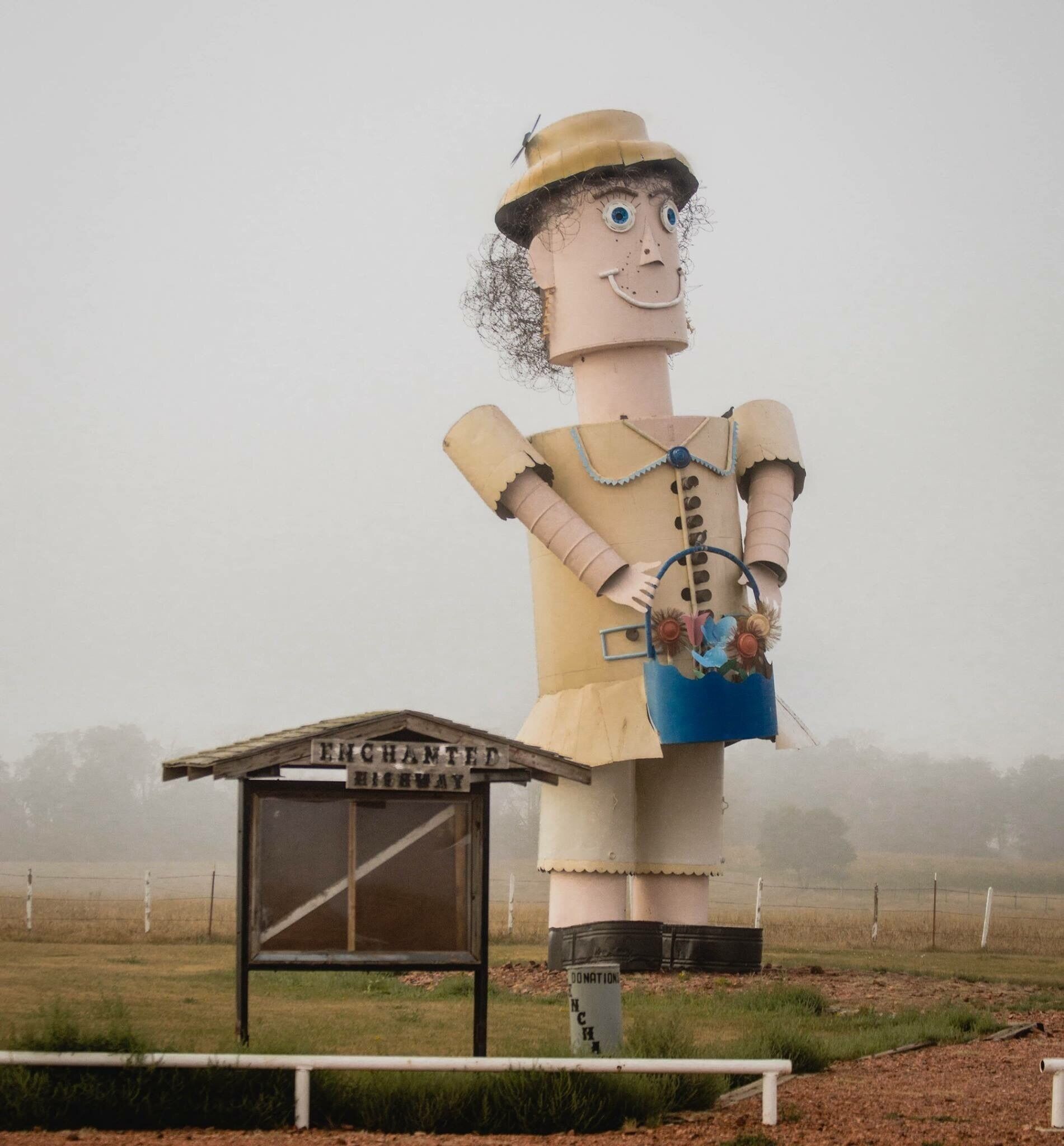 Just a sweet little road in North Dakota.   The road has no highway number, although its northern portion is 100½th Avenue S.W. (counting from Bismarck, N.D., which is 85 miles to the east)