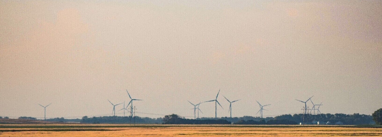 So this isn't exactly in Tower City, it is near it though! And when you are driving westbound on I-94 near Tower City you can see all the windmills off in the distance!