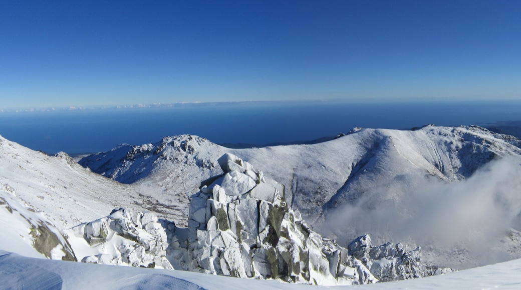 Panorama secteur est de l'Alcudina (de gauche à droite ː Bucca d'Asinau, Punta Muvrariccia, Punta di U Furnellu, Bavedda)