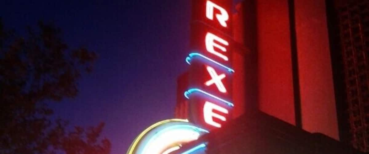 Drexel theatre sign in Bexley. Good small art house theatre.