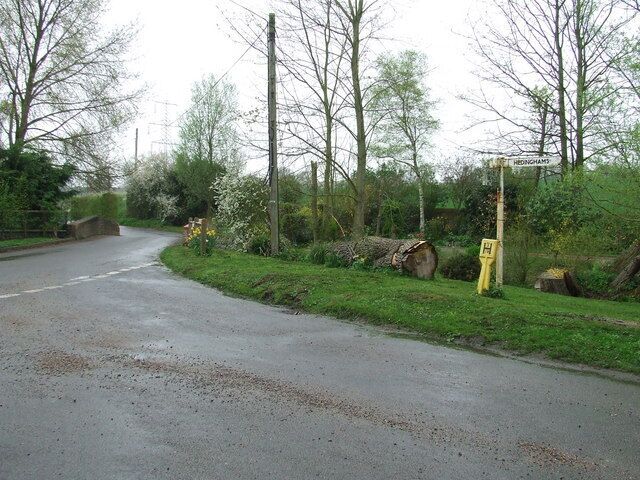 Green Road Junction Road junction near to Toppesfield, Essex.
