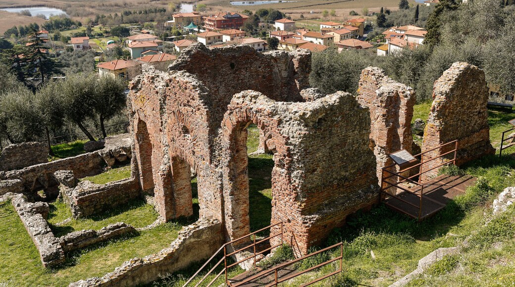Italien, Toscana, Mittelmeer, Massaciuccoli, Römer, Museum, antik, Kultur, Historie, Gebäude, Kulturdenkmal, Archeologie, Villa, Romana, See, Landschaft, Bauwerk