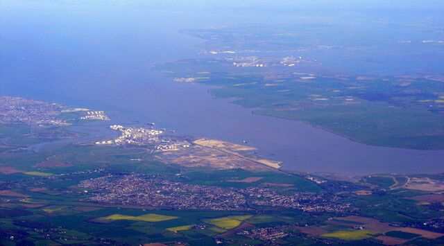 The Thames Estuary from the air