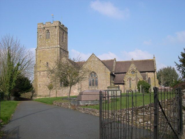 St Peter's parish church, Lugwardine, Herefordshire, seen from south-southeast