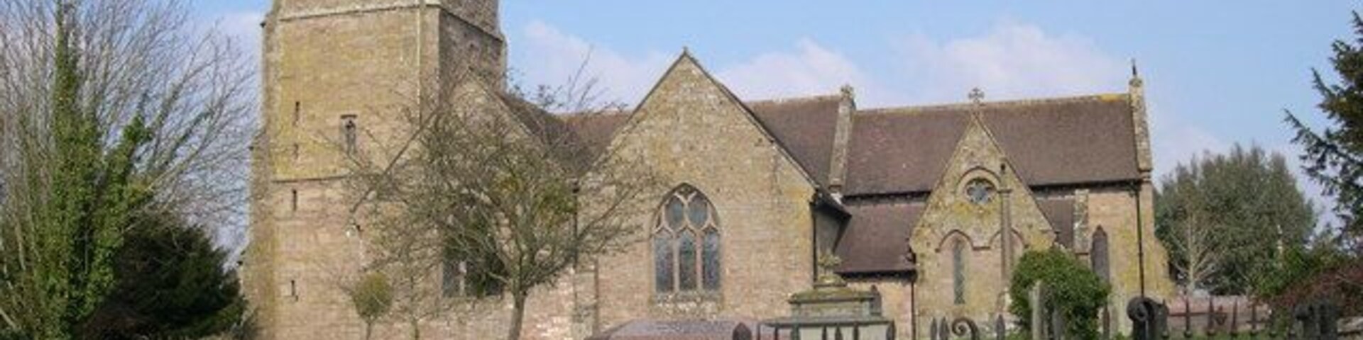 St Peter's parish church, Lugwardine, Herefordshire, seen from south-southeast
