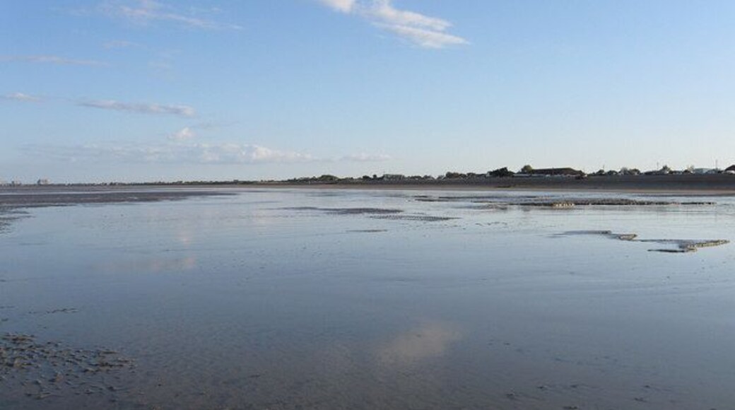 More Silt Build up of silt beyond the sand at Littlestone. It was this kind of build up over the centuries that ruined New Romney as a port.